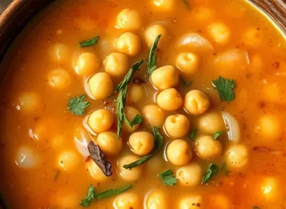 Soupe de pois chiches marocaine