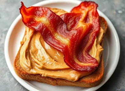 Sandwich au beurre de arachide et bacon