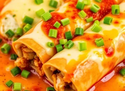 Chimichangas de poulet au four