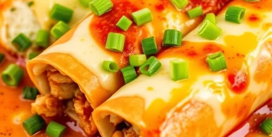 Chimichangas de poulet au four