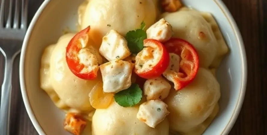 Pierogies au crabe