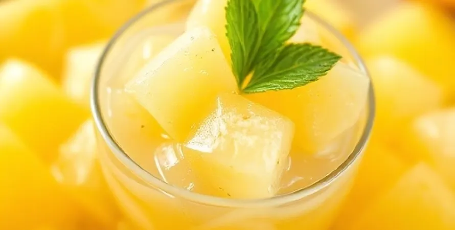 Salade de Jelly au Citron et Ananas