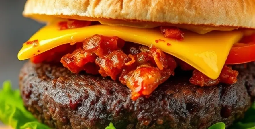 Burger de haricots noirs épicés
