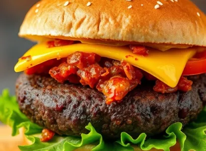 Burger de haricots noirs épicés