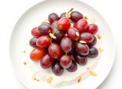 Salade de raisins et amandes