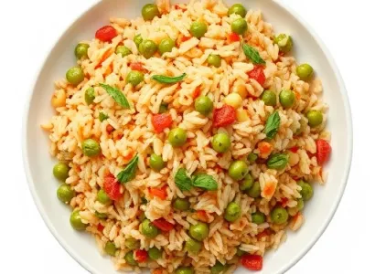 Pilaf de riz aux petits pois