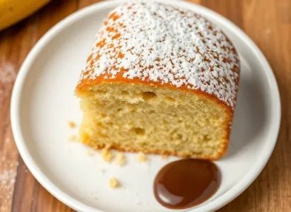 Gâteau de banane au lait de banane
