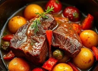 Daube de boeuf aux tomates séchées