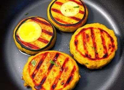 Galettes de légumes au gril
