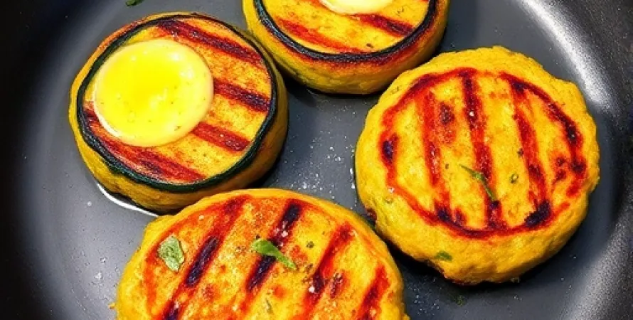 Galettes de légumes au gril
