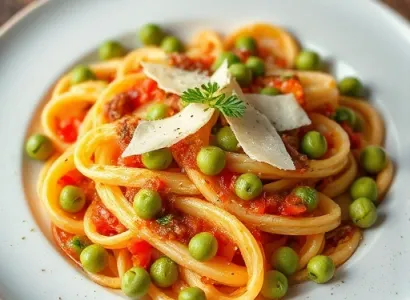 Pâtes aux pois chiches