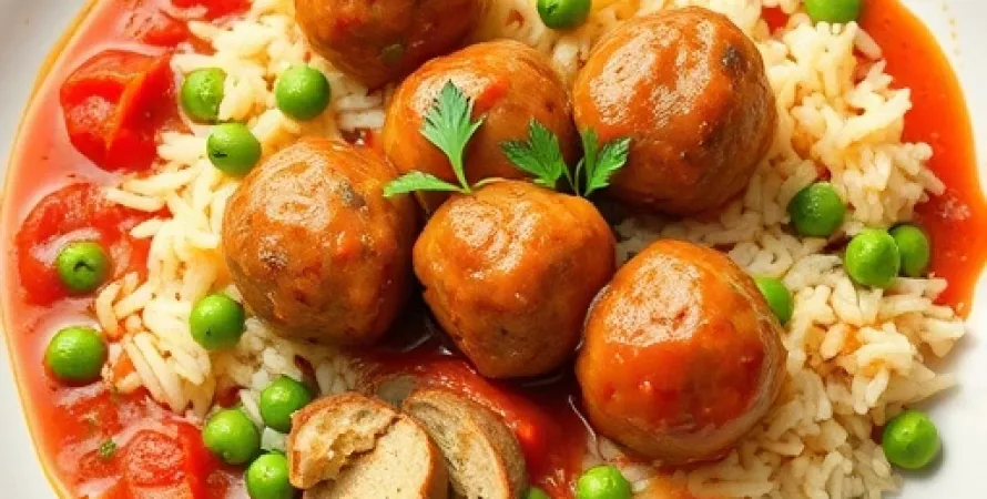 Boulettes de viande aux petits pois