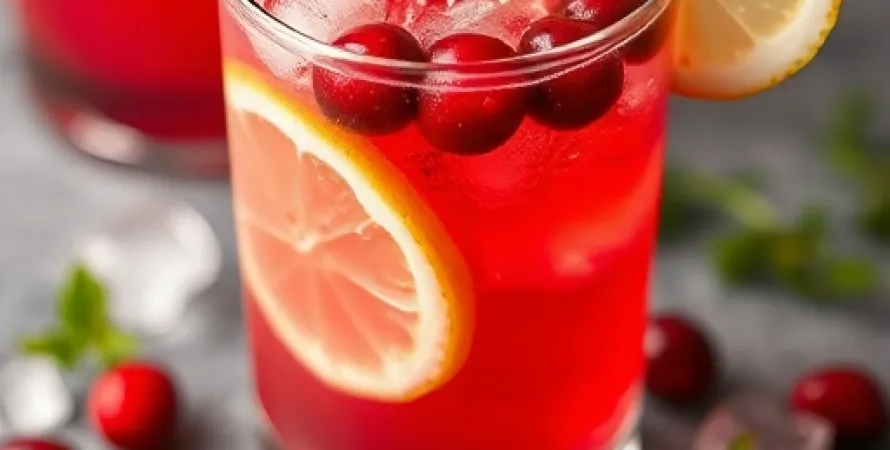 Lemonade aux cranberries