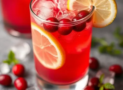 Lemonade aux cranberries