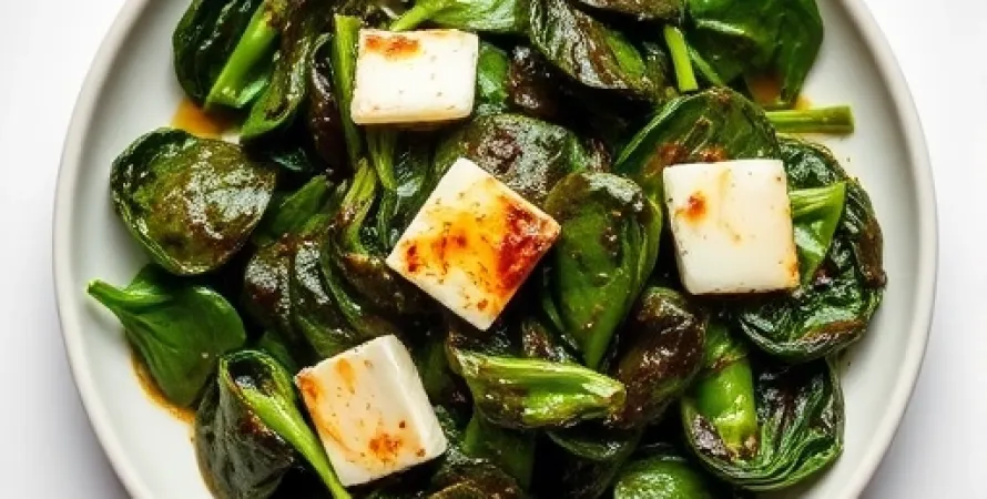 Epinards au vinaigre balsamique