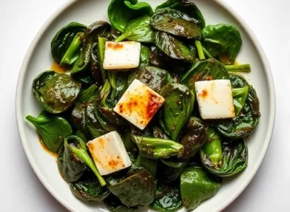 Epinards au vinaigre balsamique
