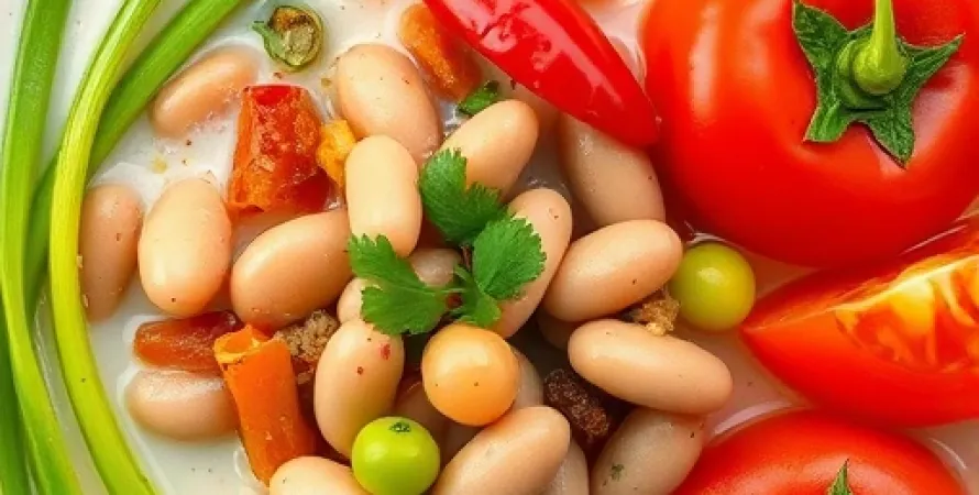 Soupe de Haricots au Lait de Noix de Coco