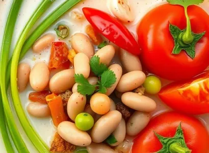 Soupe de Haricots au Lait de Noix de Coco