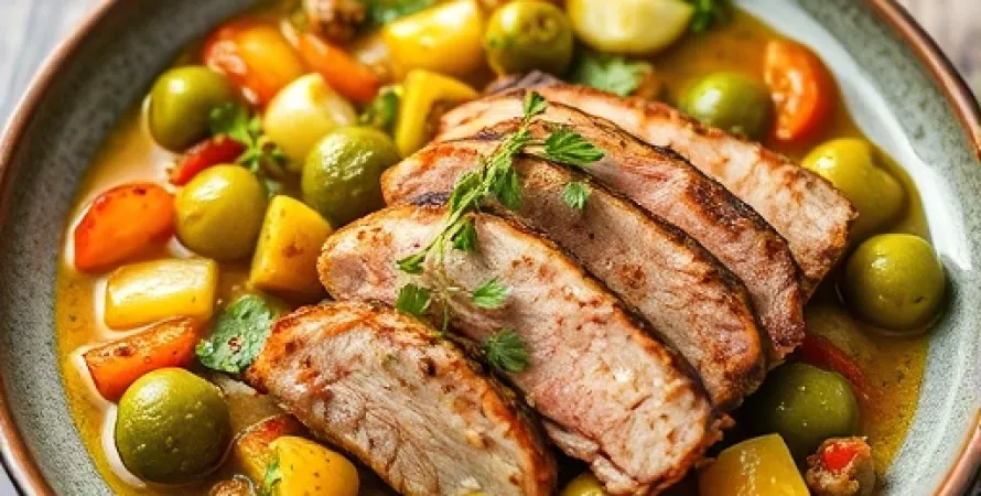 Porc à la salsa verte