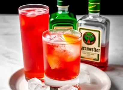 Jus de cranberry au peche