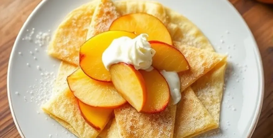 Crêpes aux pommes au four
