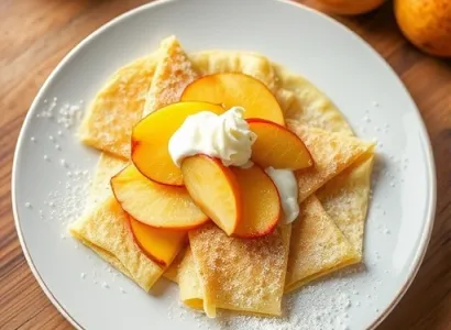 Crêpes aux pommes au four