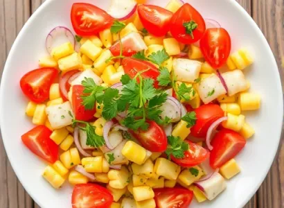 Salade de mais frais