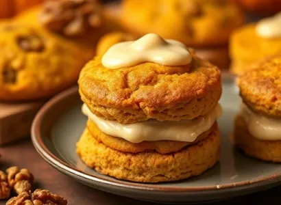 Biscuits au potiron et au noyer