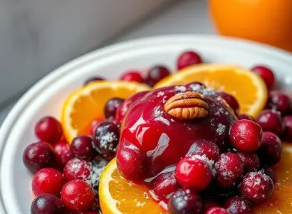 Confiture de cranberries à l'orange