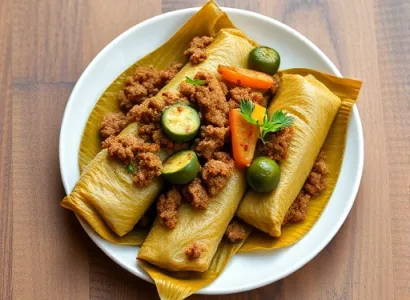 Pasteles en feuille de banane