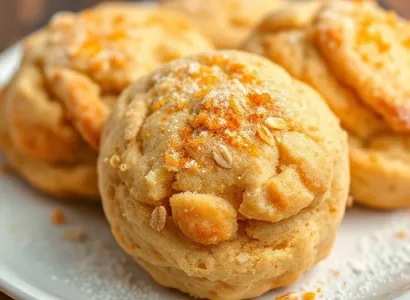 Biscuits à l'orange et au gruau