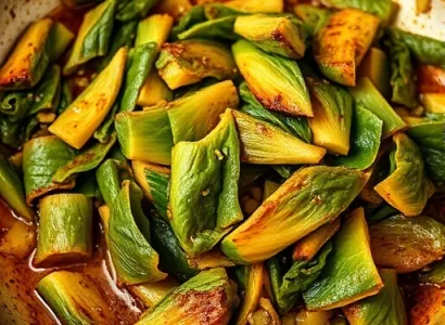 Chou vert caramélisé