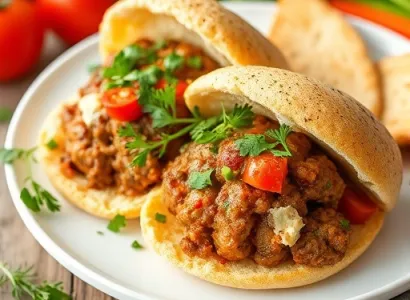 Sandwichs de keftas de dinde
