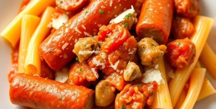 Pâtes italiennes à la sauce tomate