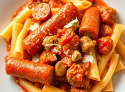 Pâtes italiennes à la sauce tomate