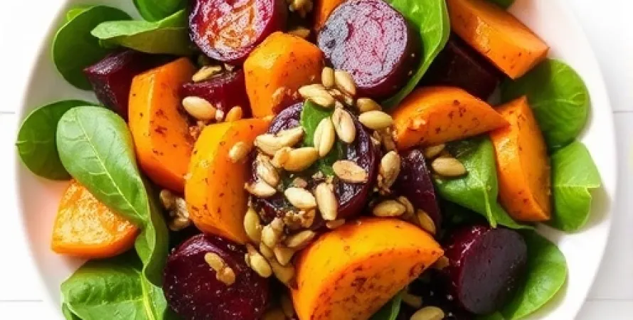 Salade de courge chaude