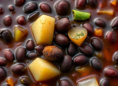 Potage de haricots noirs