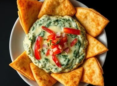 Dip au fromage et épinards