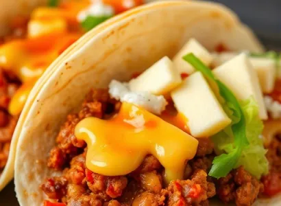 Tacos épicés à la viande hachée