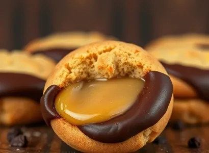 Biscuits au Chocolat et Dolce de Leche