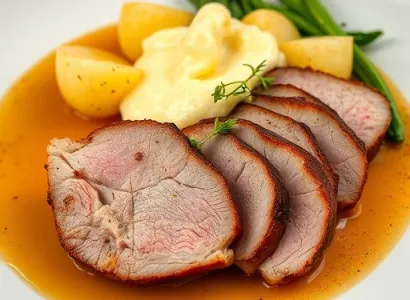 Côtes de porc au fromage et aux pommes