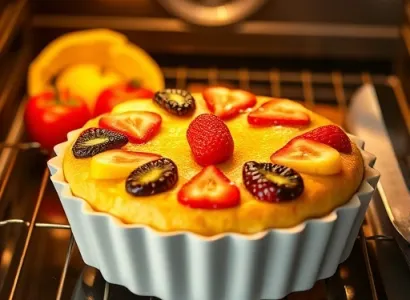 Gâteau de fruits léger