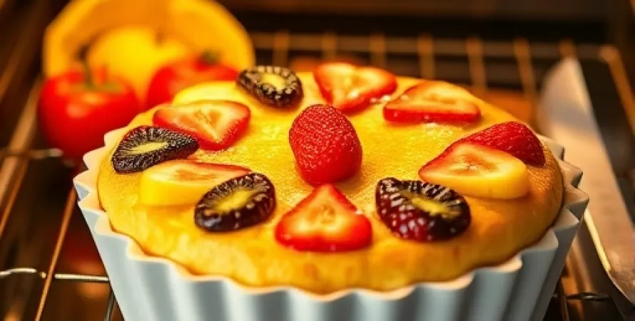 Gâteau de fruits léger