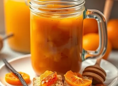 Compote d'abricot à l'orange