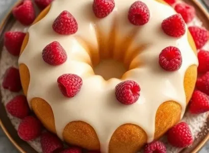 Gâteau roulé aux framboises