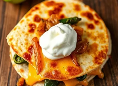 Quesadillas au piment poblano