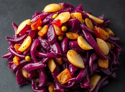 Chou rouge sauté