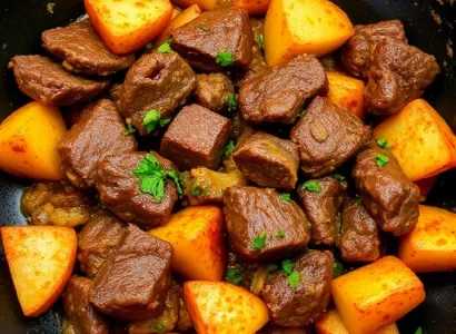 Stir-fry de boeuf au goût indien
