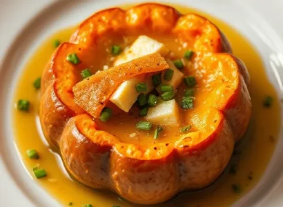 Damper au potiron et à la ciboulette