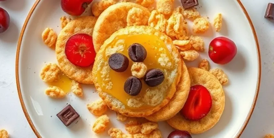 Biscuits au miel et corn flakes